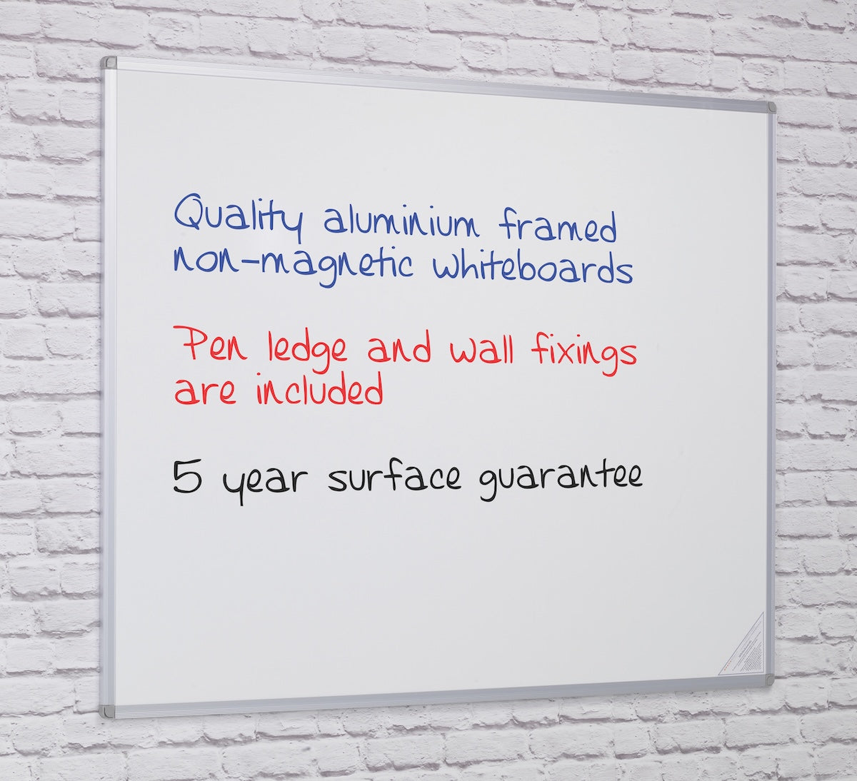 Non-Magnetic Whiteboard, 900 x 600 mm