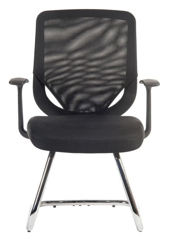 Nova Visitor Chair in black, view 2