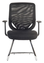 Nova Visitor Chair in black, view 2