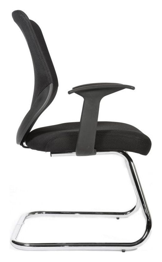 Nova Visitor Chair in black, view 3