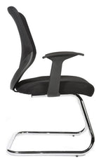 Nova Visitor Chair in black, view 3