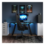 Oblivion Gaming Desk Carbon Fibre Effect Top, view 2