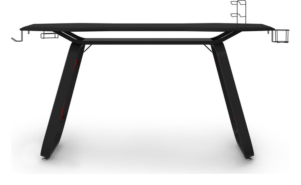 Oblivion Gaming Desk Carbon Fibre Effect Top, view 3