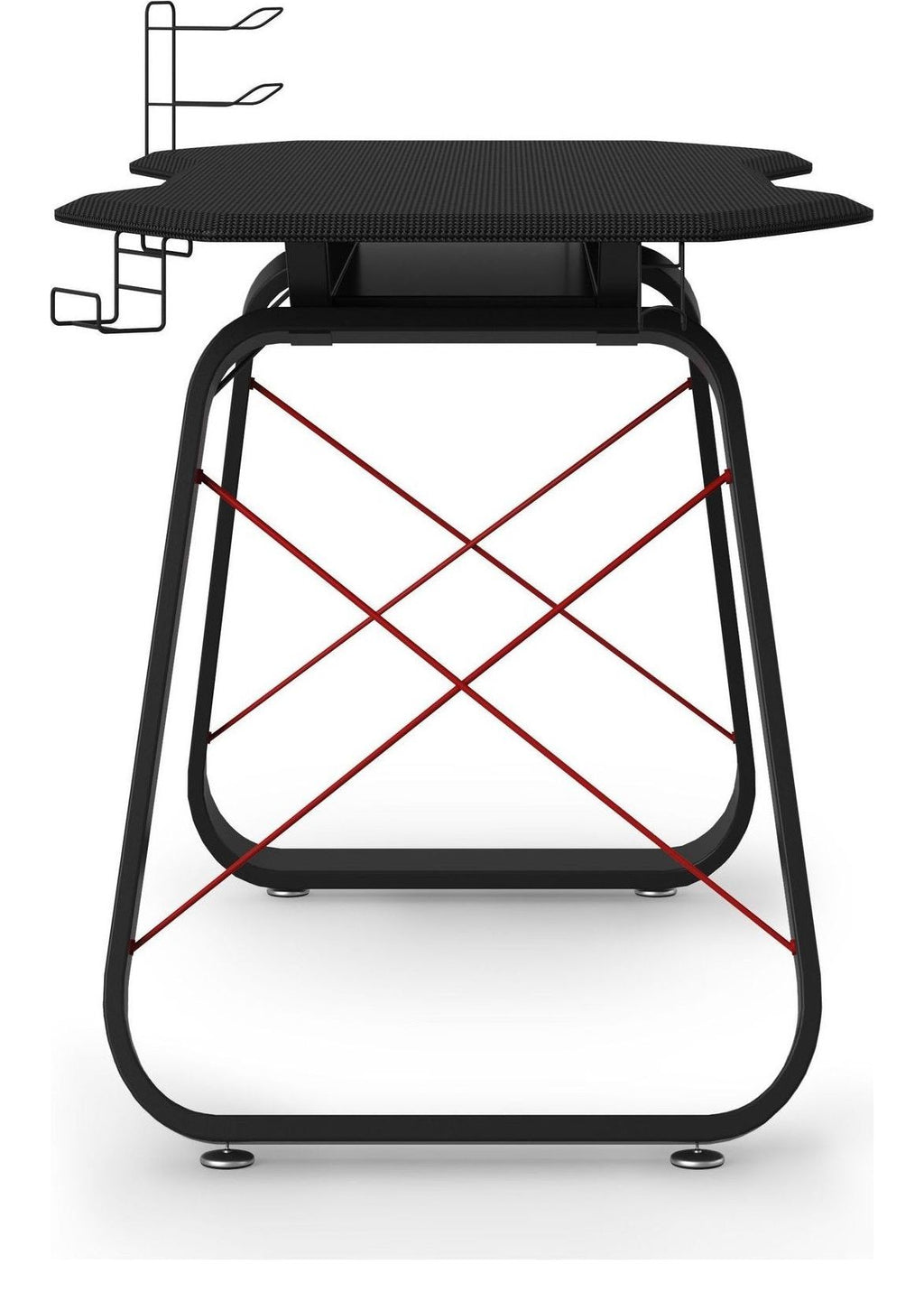 Oblivion Gaming Desk Carbon Fibre Effect Top, view 4