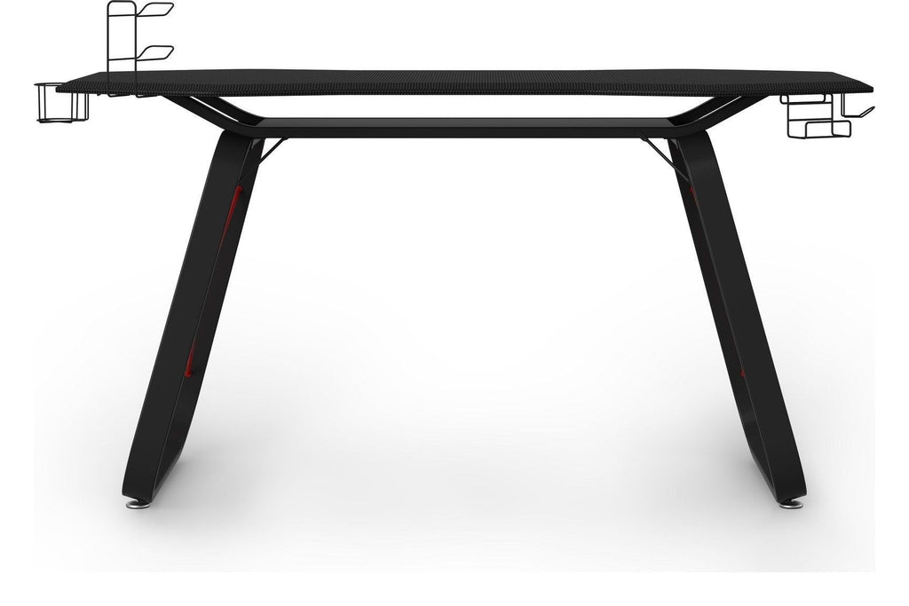 Oblivion Gaming Desk Carbon Fibre Effect Top, view 5