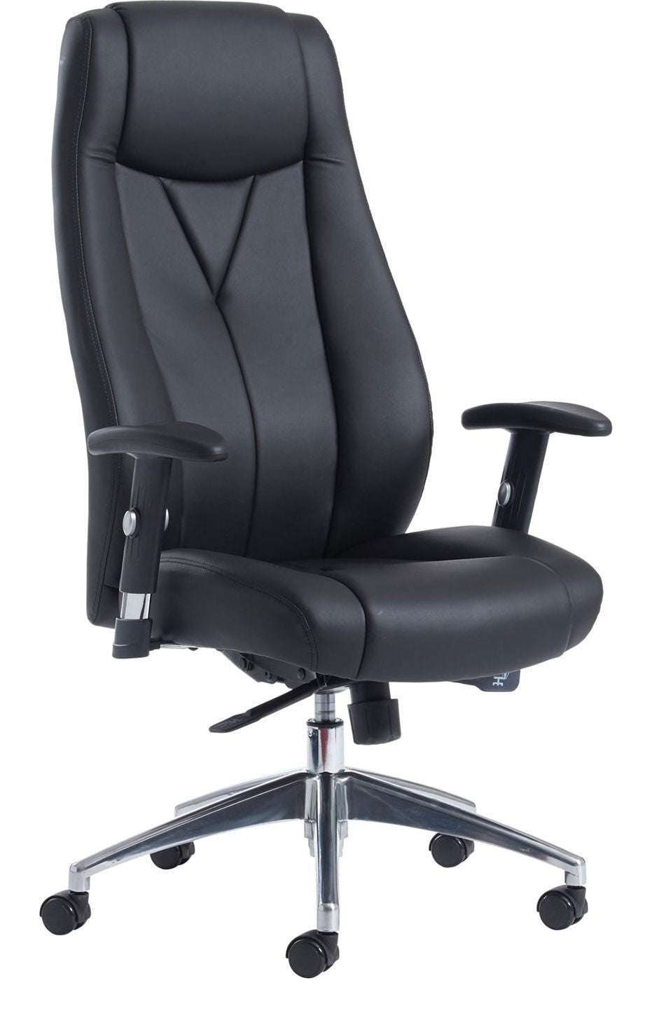 Odessa Faux Leather Executive Chair in black