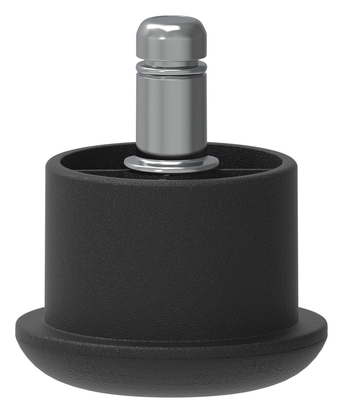Office chair glides, set of 5, in black