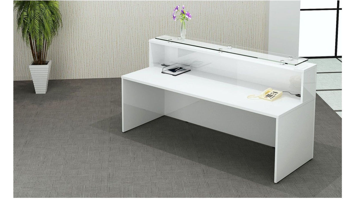 OFI White Gloss Reception Counter