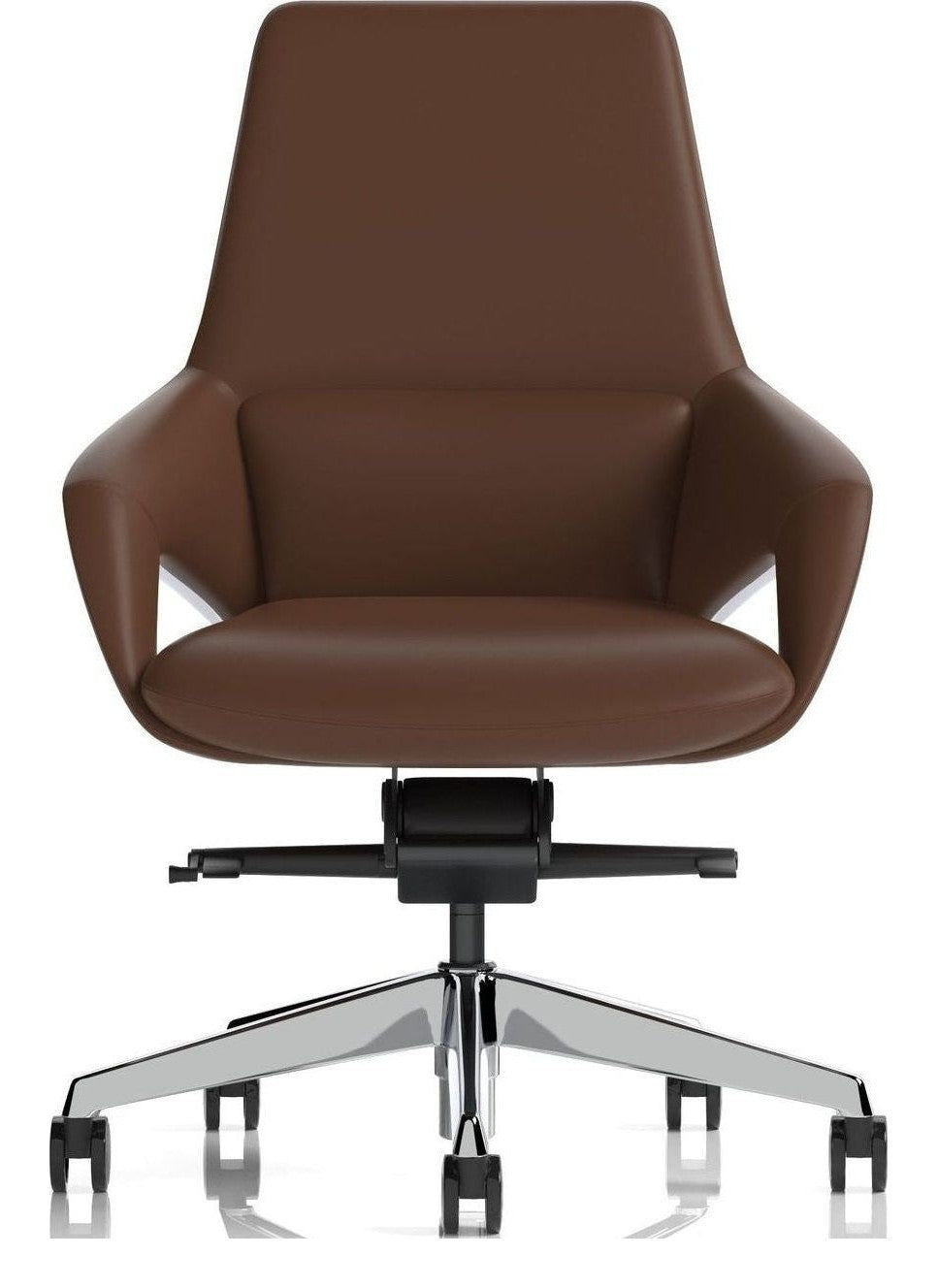 Olive High Back Executive Chair, brown, another view 1