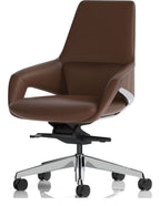 Olive High Back Executive Chair, brown, another view 2