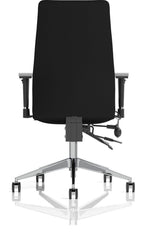 Onyx Fabric Ergonomic Posture Chair, black fabric, no headrest, another view 4