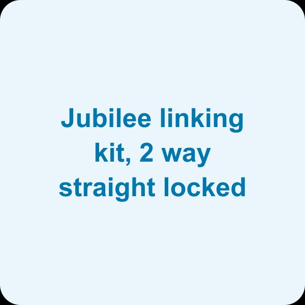 Jubilee linking kit, 2 way straight locked (pack of 2)