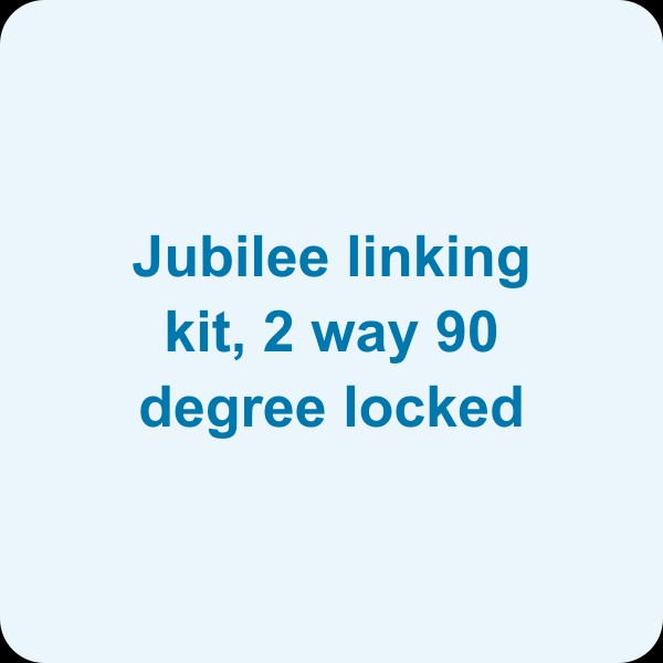 Jubilee linking kit, 2 way 90 degree locked (pack of 2)