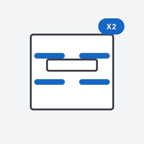 Option: Tray runners, 2 sets