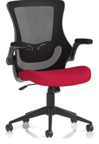 Orbit Bespoke Black Mesh Back Chair, seat bergamot cherry