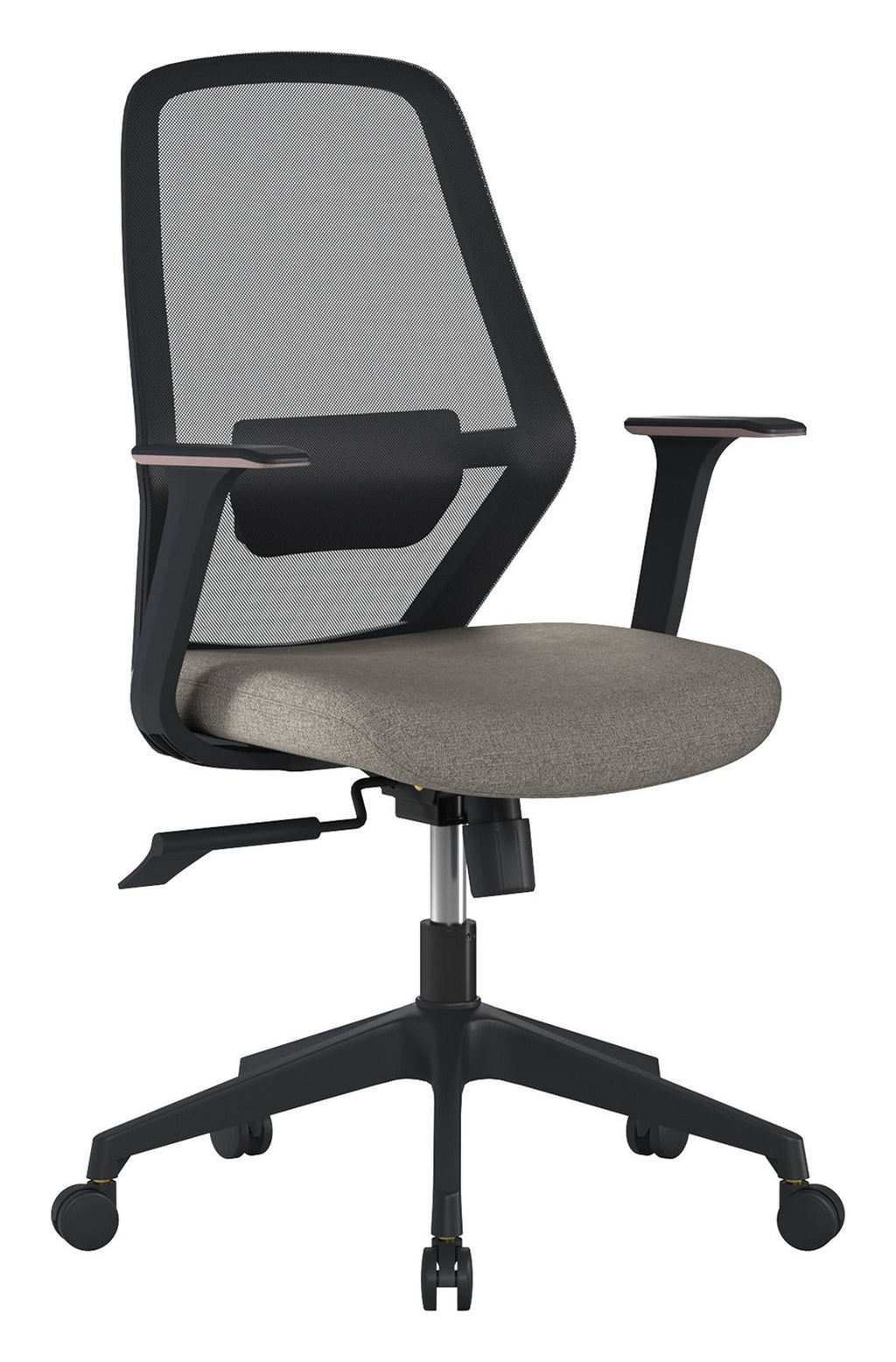 Orbit Two Tone High Back Mesh Chair in black back, grey seat