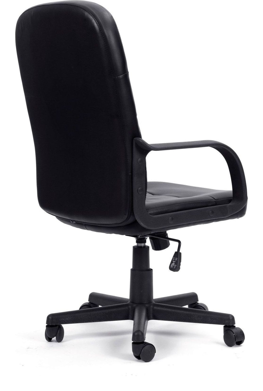 Orion High Back Leather Manager Chair in black, view 2
