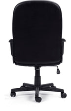 Orion High Back Leather Manager Chair in black, view 3