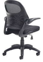 Orion Mesh Operator Chair in black from the back