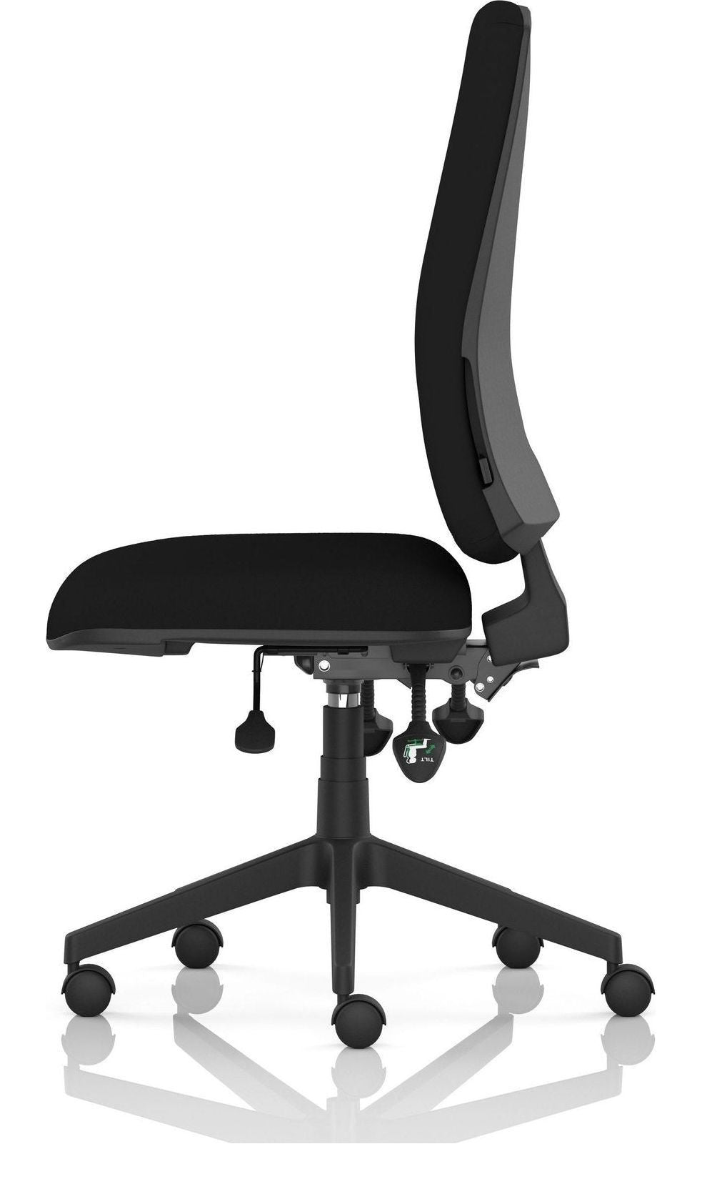 Orlena Ergonomic Task Chair, no headrest, no arms, another view 3