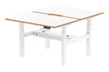 Impulse Oslo Air back-to-back sit-stand desk, 2 person pod, 1200mm wide each, no screen