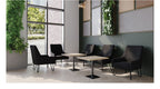 Oslo Fabric Reception Chair in black, view 5