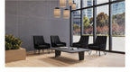 Oslo Fabric Reception Chair in black, view 6