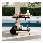 Outdoor Bar Cart Aluminum