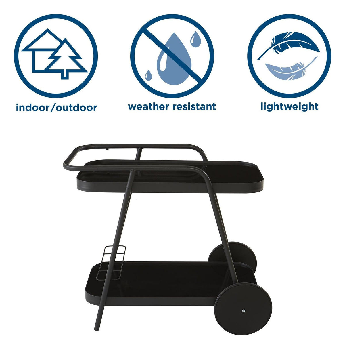 Outdoor Bar Cart Aluminum, view 5