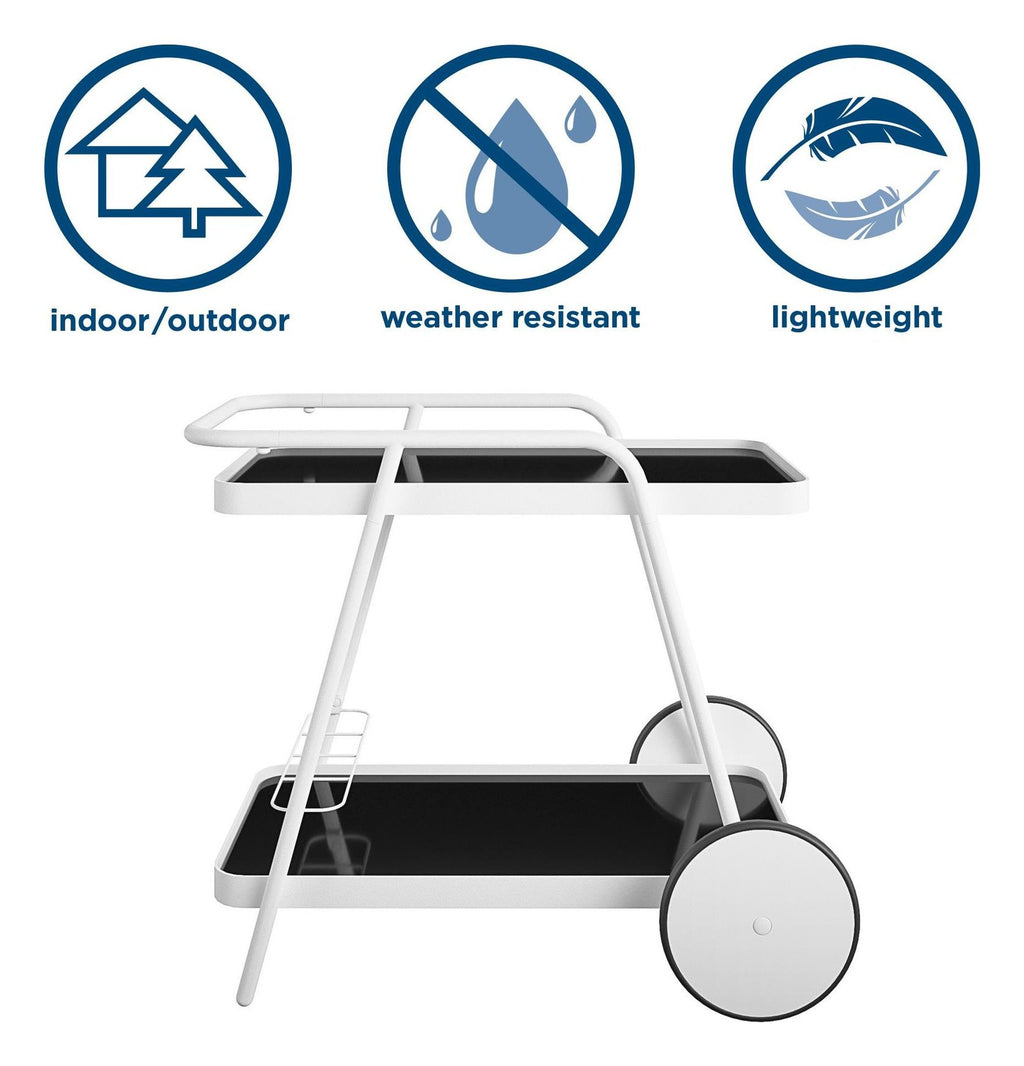 Outdoor Bar Cart Aluminum, view 8