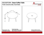 Owen Round Coffee Table, view 8