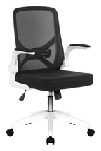 Oyster Mesh Chair with White Shell in black