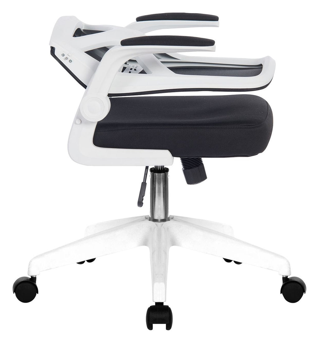 Oyster Mesh Chair with White Shell in black, view 6