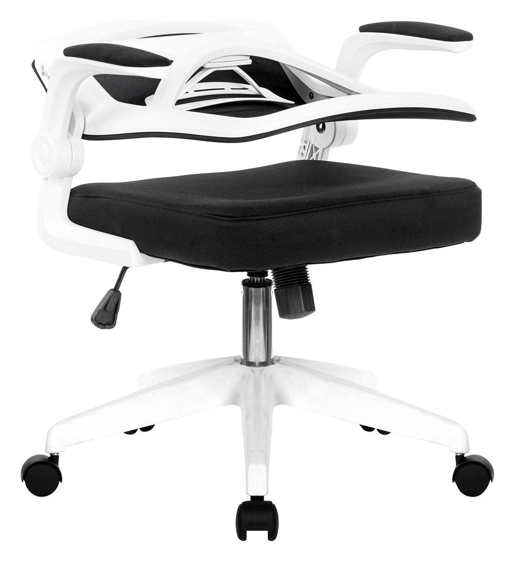 Oyster Mesh Chair with White Shell in black, view 7