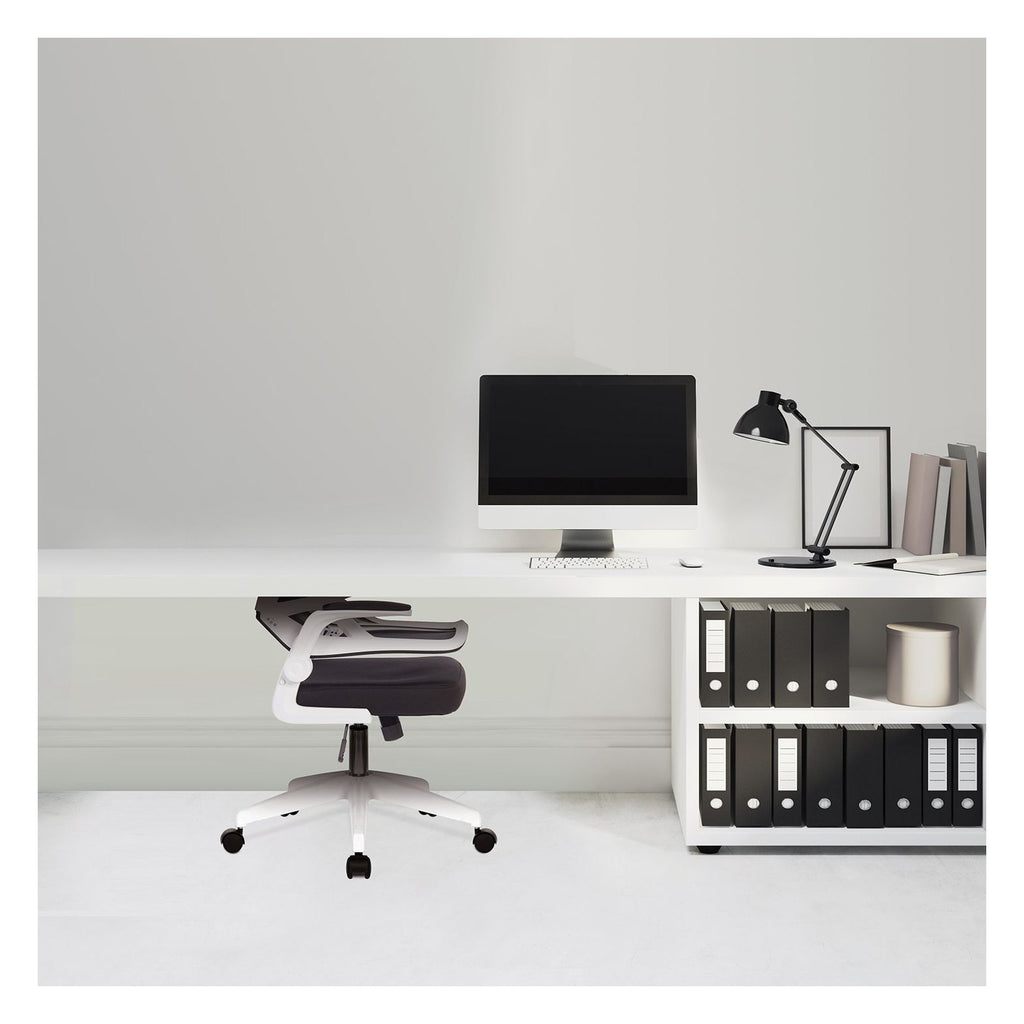 Oyster Mesh Chair with White Shell in black, view 8