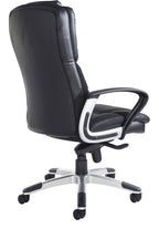 Palermo Leather Executive Chair in black from the back
