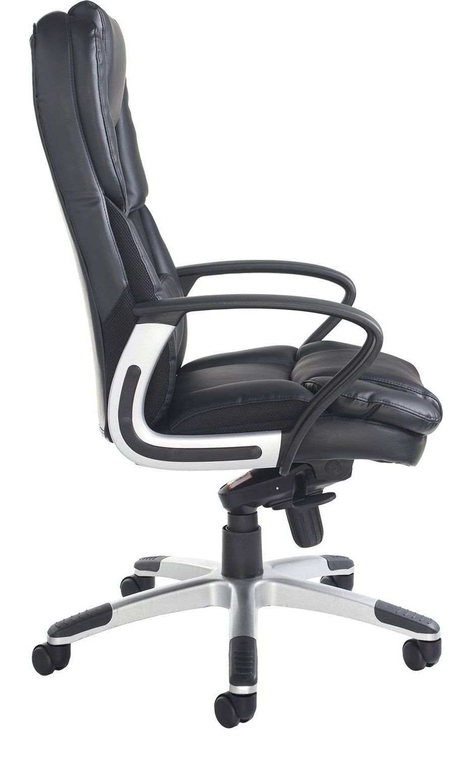 Palermo Leather Executive Chair in black from the side