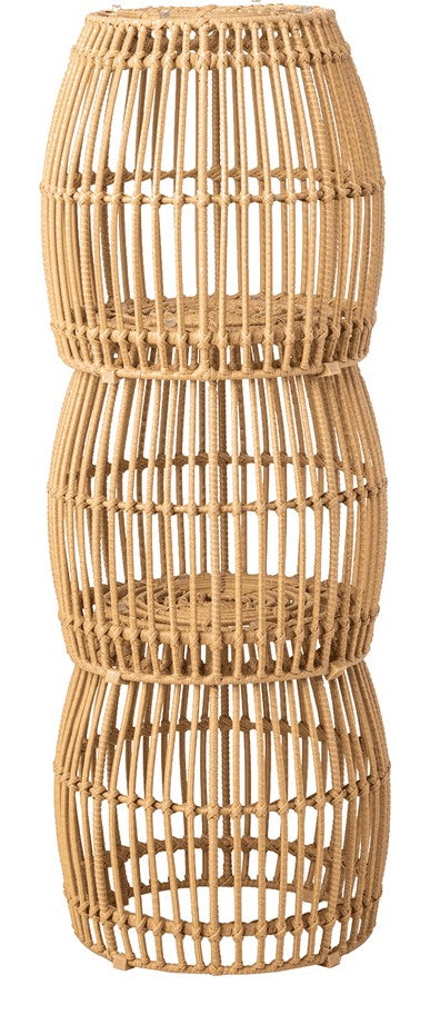 Palm Stacking Side Tables in Natural, stacked