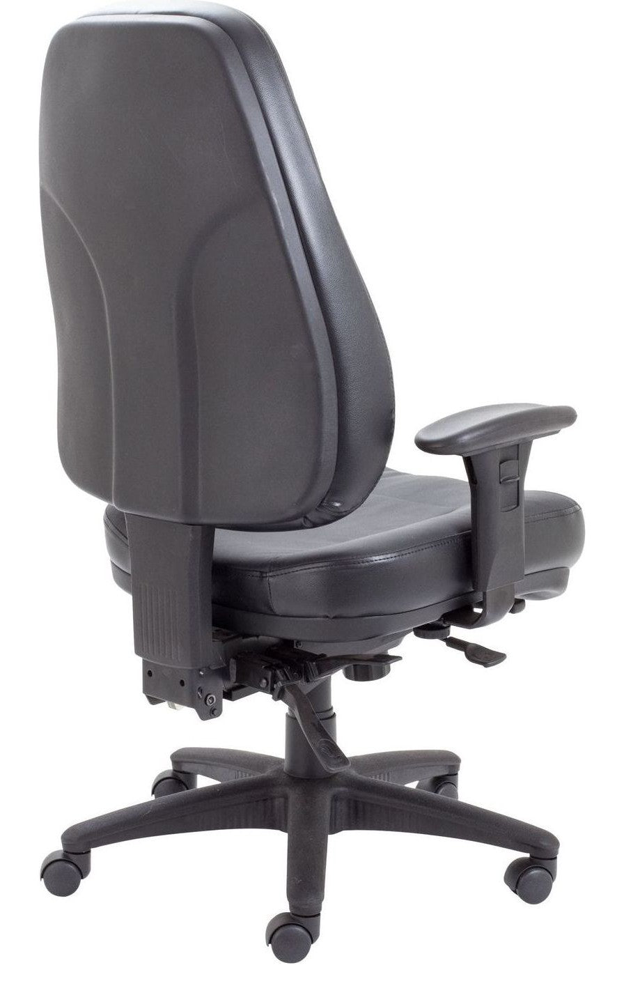 Panther Executive Leather Office Chair from the back at an angle