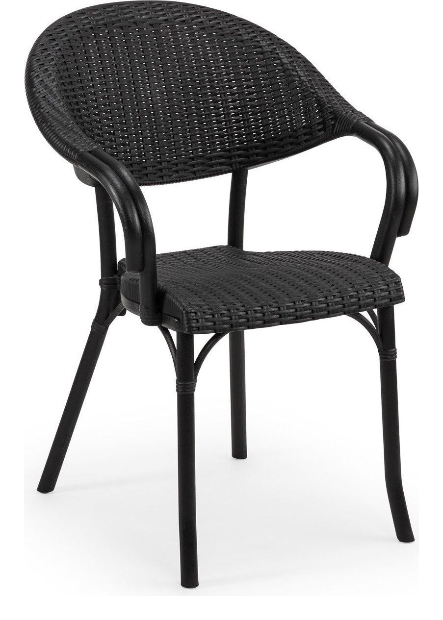Paris Bistro Armchair in Black