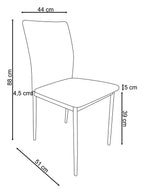 Pavia Dining Chair In Velvet (Pack Of 2), view 12