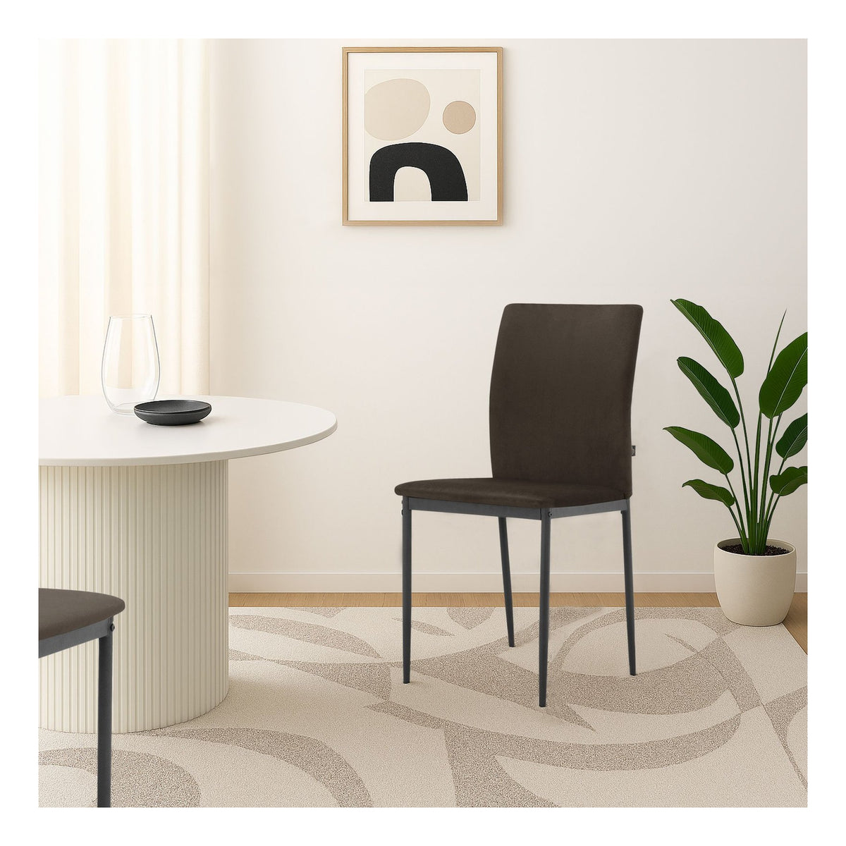 Pavia Dining Chair In Velvet (Pack Of 2), view 13