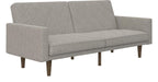 Paxson Sofa Bed With Wooden Feet Linen, view 16