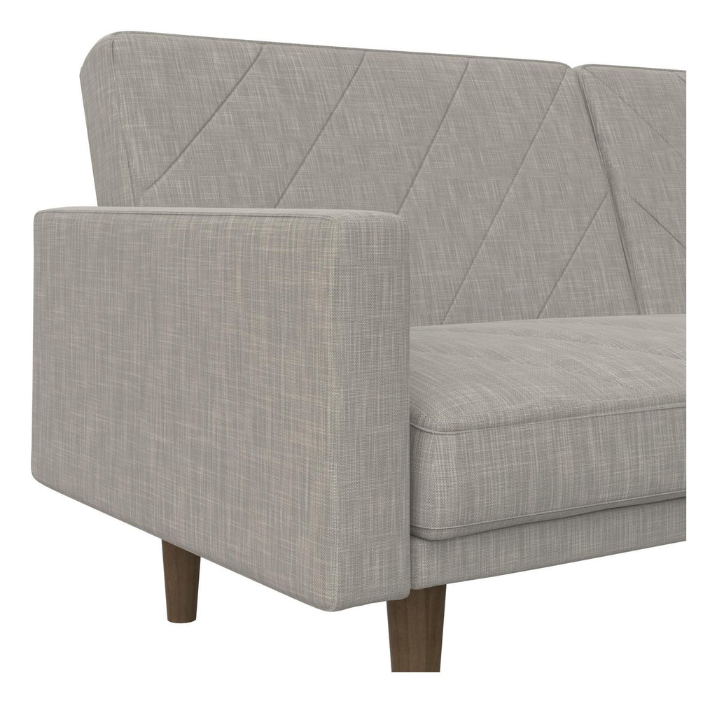 Paxson Sofa Bed With Wooden Feet Linen, view 17