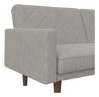 Paxson Sofa Bed With Wooden Feet Linen, view 17