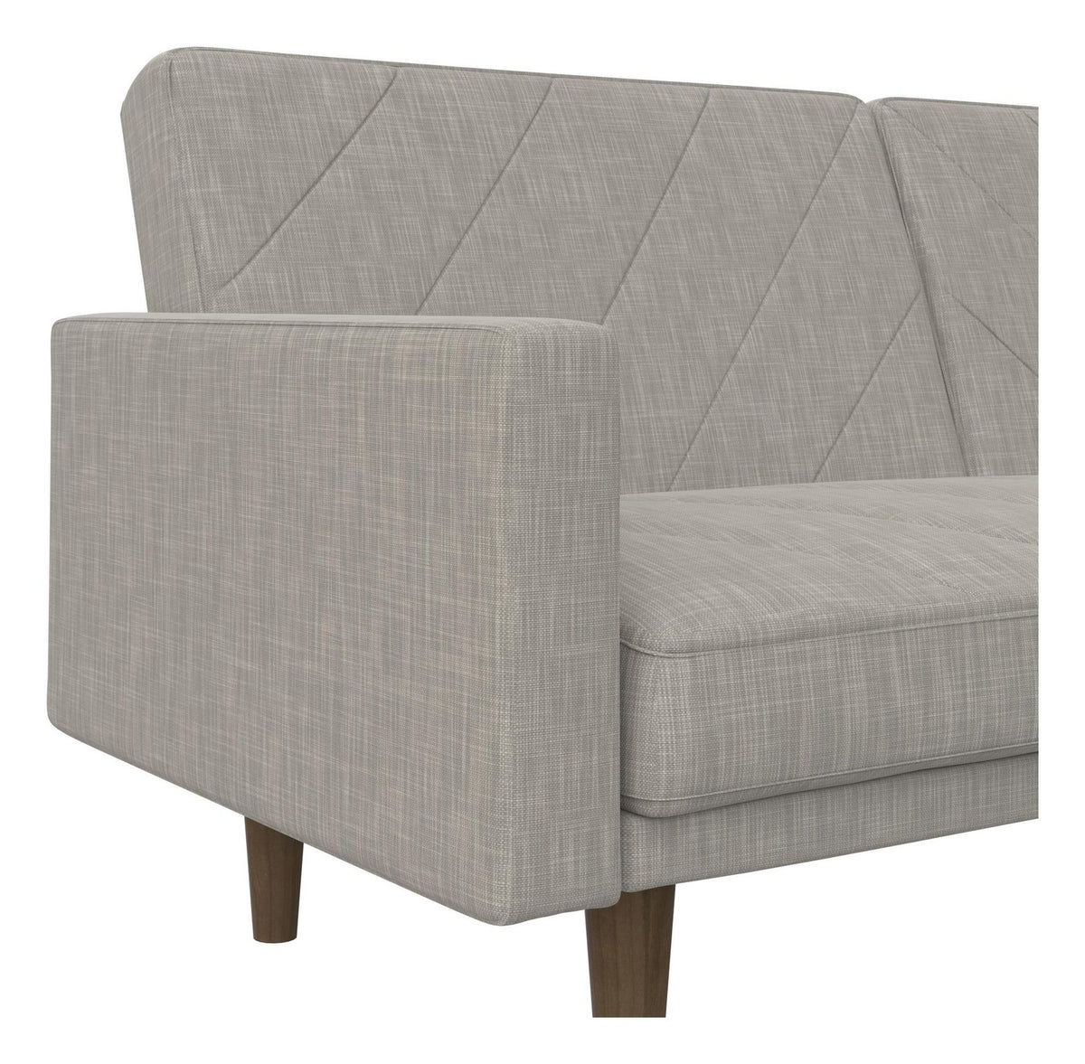 Paxson Sofa Bed With Wooden Feet Linen, view 17