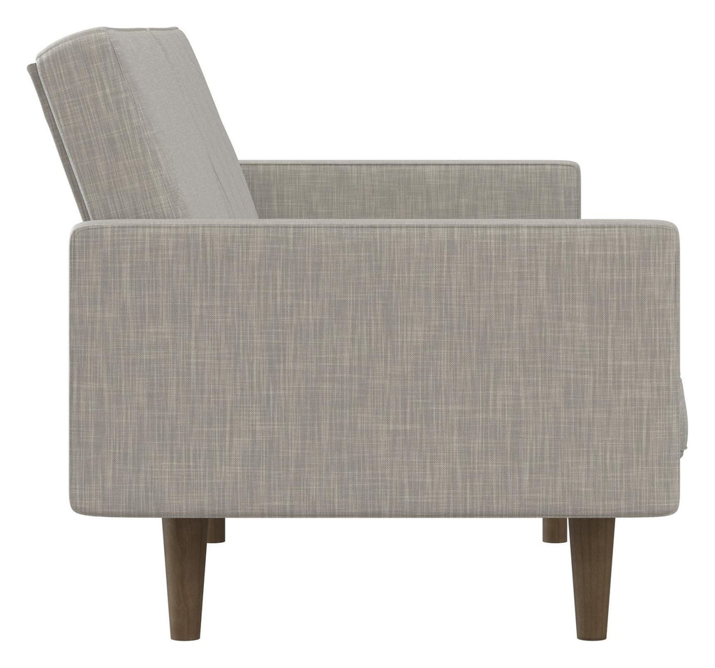Paxson Sofa Bed With Wooden Feet Linen, view 18