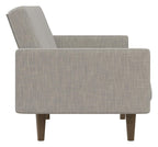 Paxson Sofa Bed With Wooden Feet Linen, view 18