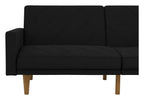 Paxson Sofa Bed With Wooden Feet Linen, view 7