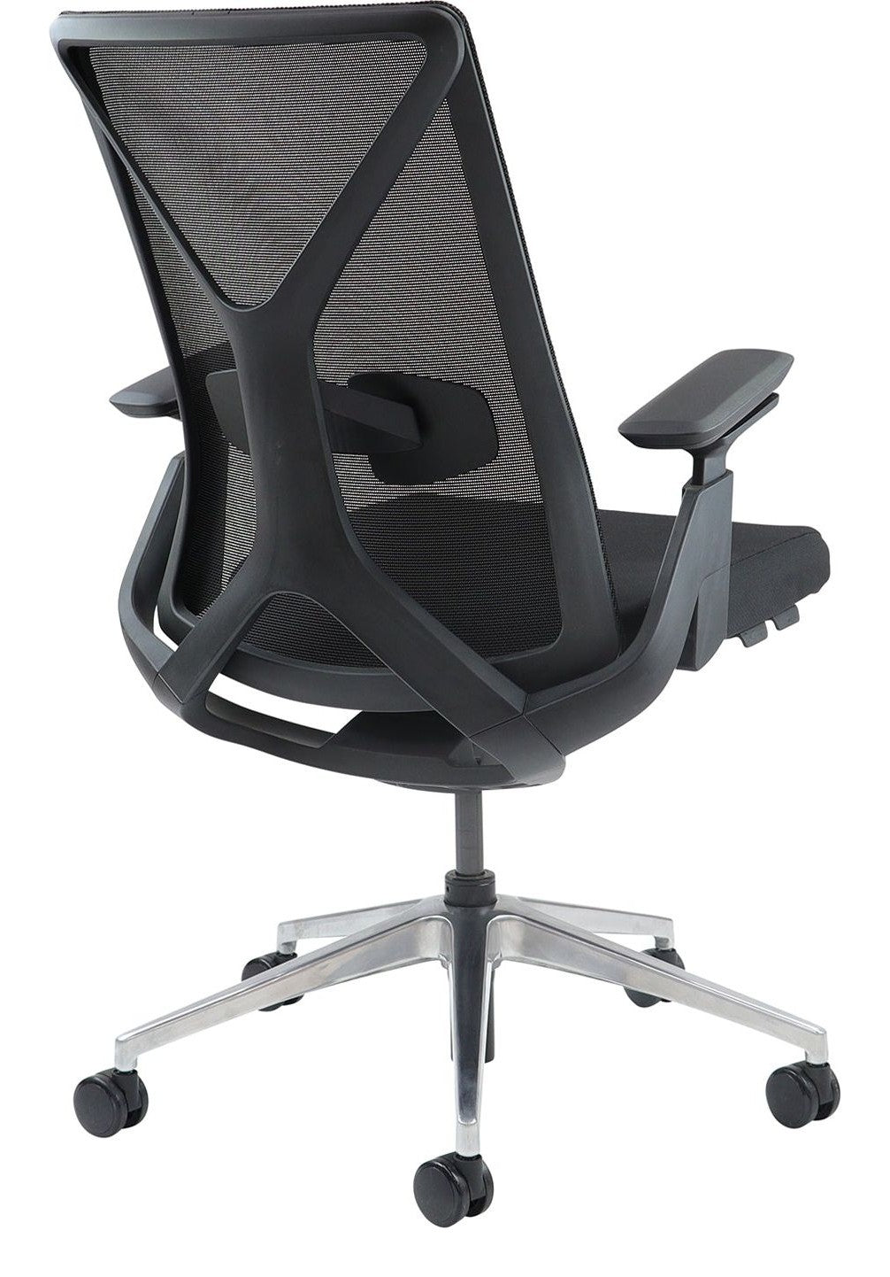 Paxton Ergonomic Mesh Chair in black from the back